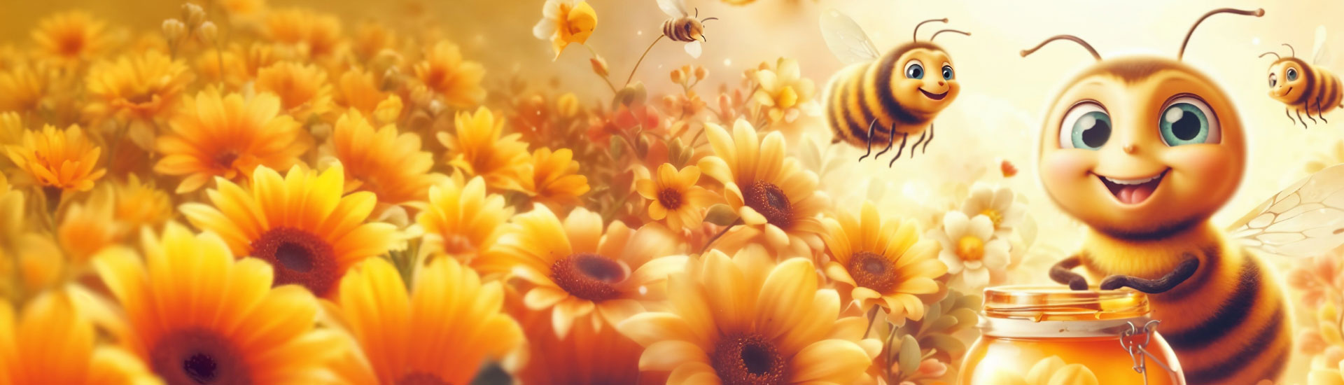 Abeilles et fleurs printanières